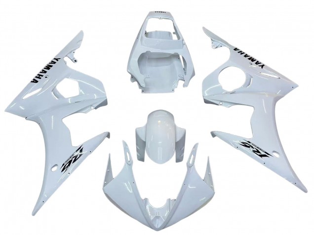 Carenado Moto Yamaha YZF R6S 2006-2009 - Blanco Negro Calcomanías