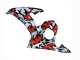 Carenado Moto Yamaha YZF R6 2003-2004 - Negro Rojo Gris Camouflage