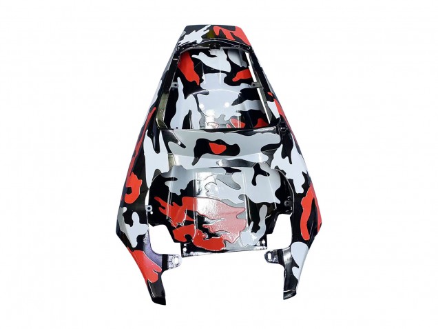 Carenado Moto Yamaha YZF R6 2003-2004 - Negro Rojo Gris Camouflage
