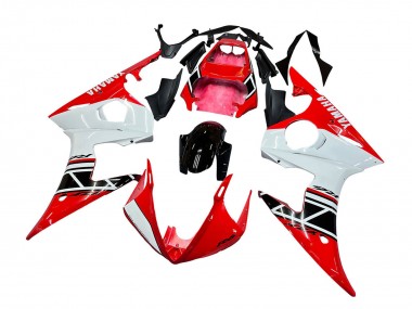Carenado Moto Yamaha YZF R6S 2006-2009 - Rojo Blanco Negro