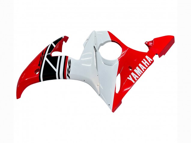 Carenado Moto Yamaha YZF R6S 2006-2009 - Rojo Blanco Negro