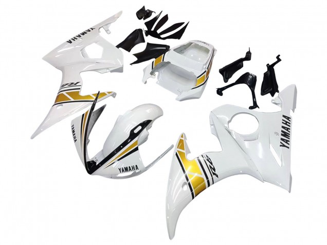 Carenado Moto Yamaha YZF R6 2003-2004 - Blanco Oro