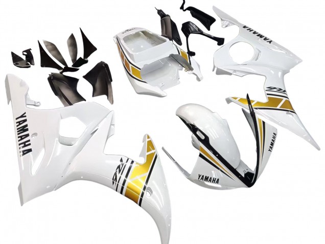 Carenado Moto Yamaha YZF R6 2003-2004 - Blanco Oro