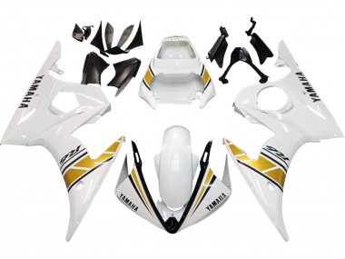 Carenado Moto Yamaha YZF R6 2003-2004 - Blanco Oro