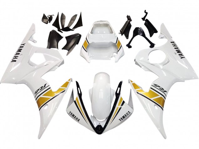 Carenado Moto Yamaha YZF R6 2003-2004 - Blanco Oro