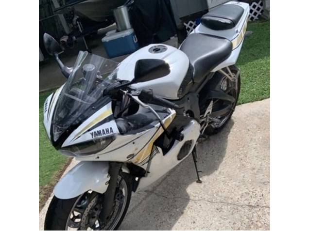 Carenado Moto Yamaha YZF R6S 2006-2009 - Blanco Oro