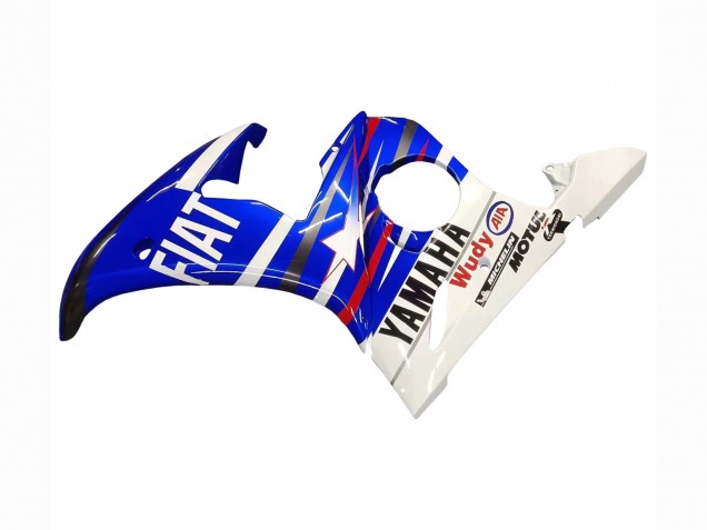 Carenado Moto Yamaha YZF 600 R6 2005 - Azul Blanco Rojo Motul Michelin Fiat