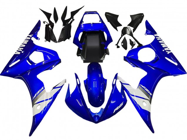 Carenados Moto Yamaha YZF 600 R6 2005 - Azul Blanco