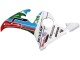 Carenado Moto Yamaha YZF 600 R6 2005 - Azul Claro Blanco Verde Rojo Kastinee Dunlop Motul