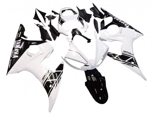 Carenado Moto Yamaha YZF 600 R6 2005 - Blanco Negro