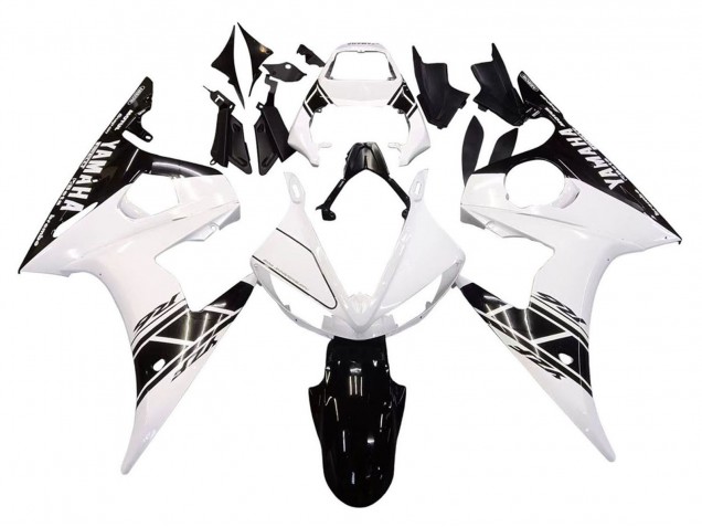 Carenado Moto Yamaha YZF 600 R6 2005 - Blanco Negro