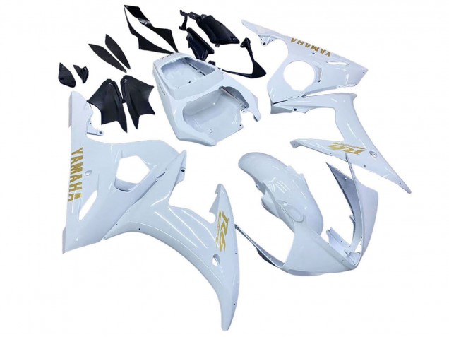 Carenado Moto Yamaha YZF 600 R6 2005 - Blanco Oro