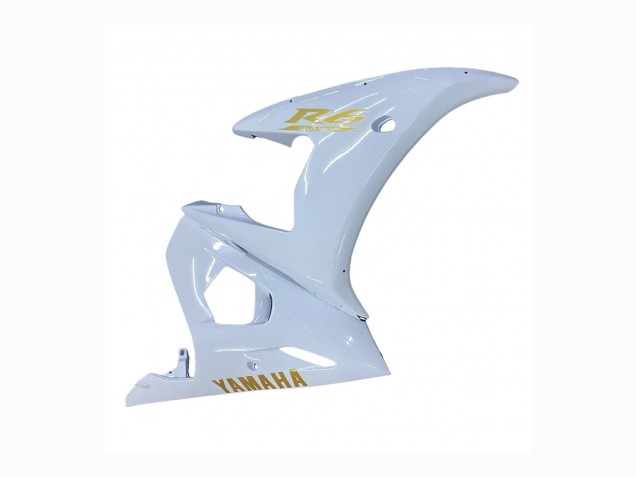 Carenado Moto Yamaha YZF 600 R6 2005 - Blanco Oro