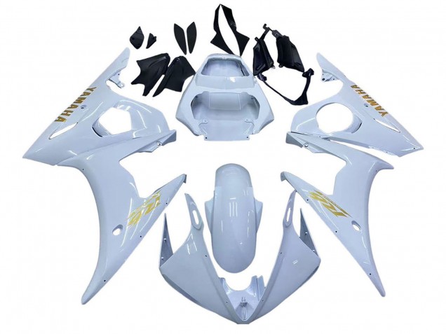 Carenado Moto Yamaha YZF 600 R6 2005 - Blanco Oro