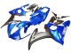 Carenado Moto Yamaha YZF 600 R6 2005 - Azul Negro Mate