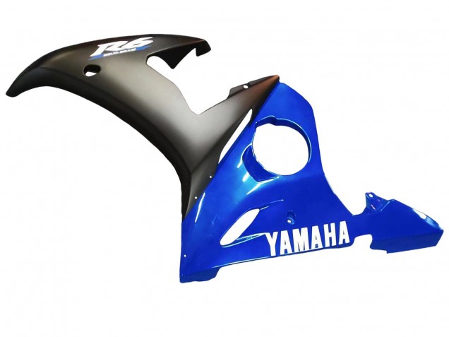 Carenado Moto Yamaha YZF 600 R6 2005 - Azul Negro Mate