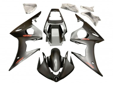 Carenado Moto Yamaha YZF 600 R6 2005 - Negro Mate Rojo
