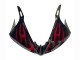 Carenado Moto Yamaha YZF 600 R6 2005 - Negro Rojo Llama