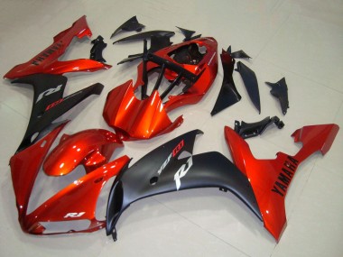Carenado Moto Yamaha YZF R1 2004-2006 - Rojo Negro Mate