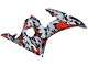 Carenado Moto Yamaha YZF 600 R6 2005 - Negro Rojo Gris Camouflage