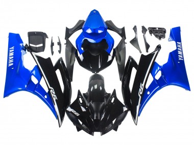 Carenado Moto Yamaha YZF 600 R6 2006-2007 - Azul Negro Brillante