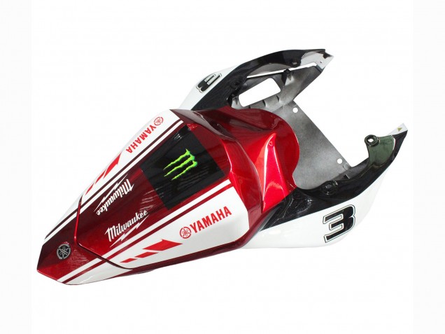 Carenado Moto Yamaha YZF 600 R6 2006-2007 - Blanco Rojo Negro Verde Monstruo Milwaukee