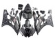 Carenado Moto Yamaha YZF 600 R6 2006-2007 - Negro Mate Plata Llama