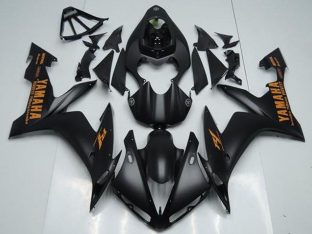 Carenado Moto Yamaha YZF R1 2004-2006 - Negro Mate Naranja