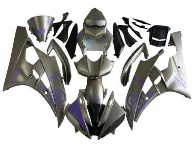 Carenado Moto Yamaha YZF 600 R6 2006-2007 - Gris Púrpura Motul
