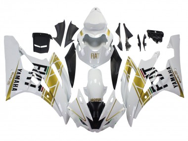 Carenado Moto Yamaha YZF 600 R6 2006-2007 - Blanco Oro Negro Fiat