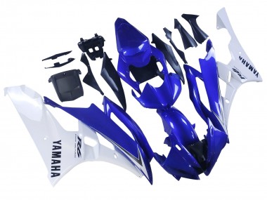 Carenado Moto Yamaha YZF 600 R6 2006-2007 - Blanco Azul Negro