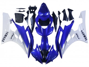 Carenado Moto Yamaha YZF 600 R6 2006-2007 - Blanco Azul Negro