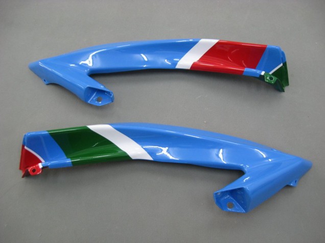 Carenado Moto Yamaha YZF 600 R6 2006-2007 - Azul Verde Blanco Rojo Dunlop Michelin Motul