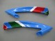 Carenado Moto Yamaha YZF 600 R6 2006-2007 - Azul Verde Blanco Rojo Dunlop Michelin Motul