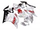 Carenado Moto Yamaha YZF 600 R6 2006-2007 - Blanco Rojo Negro Motul