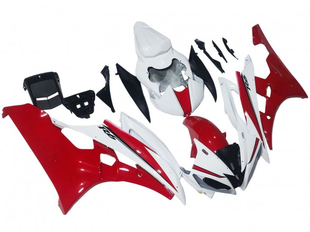 Carenado Moto Yamaha YZF 600 R6 2006-2007 - Blanco Rojo