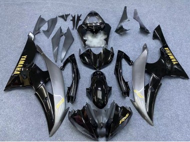 Carenado Moto Yamaha YZF 600 R6 2006-2007 - Plata Negro Brillante Oro Calcomanías