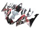 Carenado Moto Yamaha YZF 600 R6 2008-2016 - Plata Negro Rojo Tiburón 4