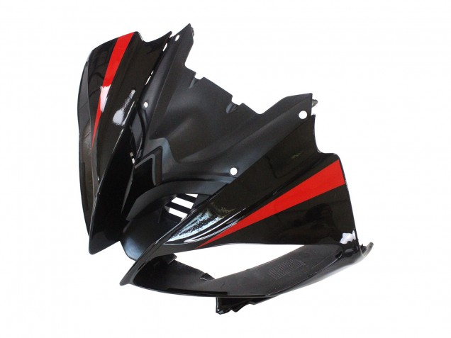 Carenado Moto Yamaha YZF 600 R6 2008-2016 - Plata Negro Rojo Tiburón 4