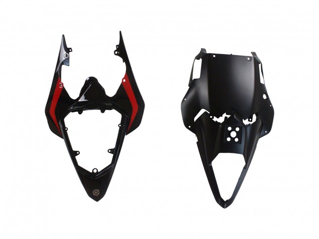 Carenado Moto Yamaha YZF 600 R6 2008-2016 - Plata Negro Rojo Tiburón 4