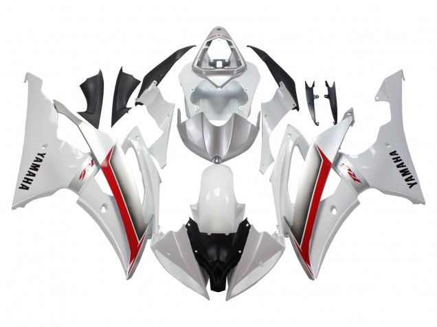 Carenado Moto Yamaha YZF 600 R6 2008-2016 - Blanco Rojo