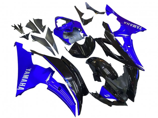Carenado Moto Yamaha YZF 600 R6 2008-2016 - Azul Negro Brillante