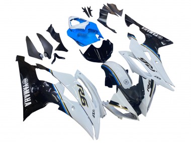 Carenados Moto Yamaha YZF 600 R6 2008-2016 - Blanco Azul Negro Brillante