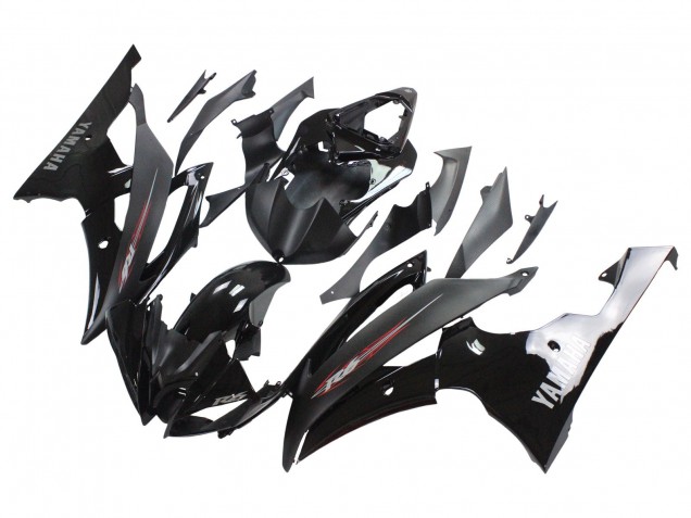 Carenado Moto Yamaha YZF 600 R6 2008-2016 - Negro Brillante Negro Mate