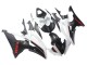 Carenado Moto Yamaha YZF 600 R6 2008-2016 - Blanco Negro Mate Rojo Calcomanías