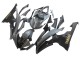 Carenado Moto Yamaha YZF 600 R6 2008-2016 - Gris Negro Mate Oro Calcomanías