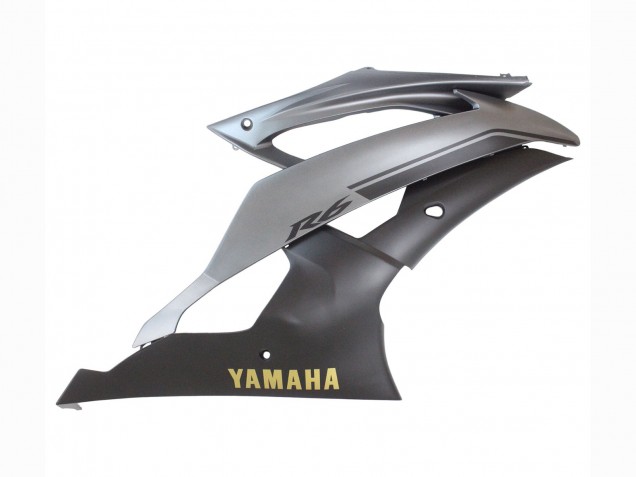 Carenado Moto Yamaha YZF 600 R6 2008-2016 - Gris Negro Mate Oro Calcomanías