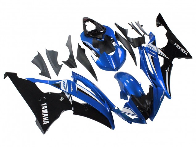 Carenado Moto Yamaha YZF 600 R6 2008-2016 - Blanco Azul Negro Brillante