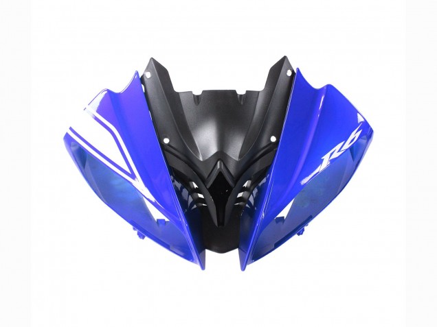 Carenado Moto Yamaha YZF 600 R6 2008-2016 - Blanco Azul Negro Brillante