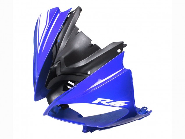 Carenado Moto Yamaha YZF 600 R6 2008-2016 - Blanco Azul Negro Brillante